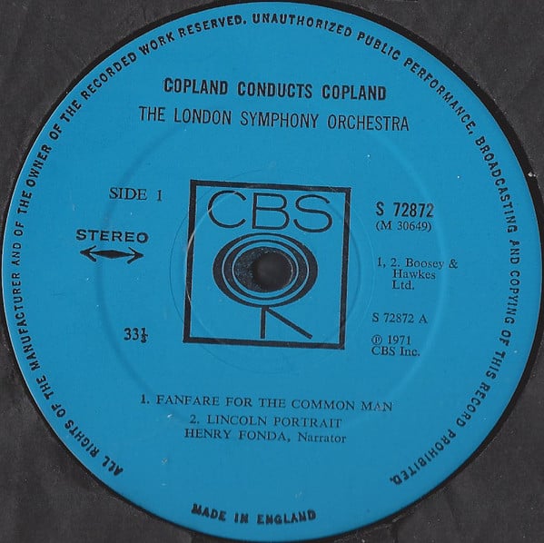 Aaron Copland Conducts Aaron Copland, London Symphony Orchestra, Henry Fonda-2