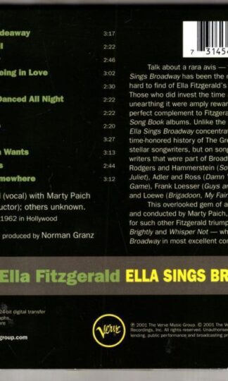 Ella Sings Broadway:Ella Fitzgerald
