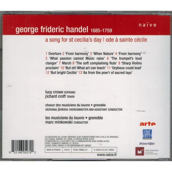 Georg Friedrich Händel - Lucy Crowe, Richard Croft, Les Musiciens Du Louvre, Marc Minkowski-1