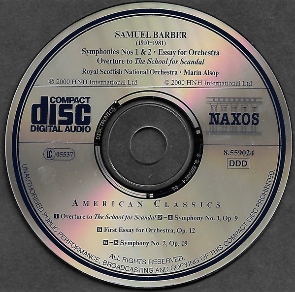 Samuel Barber, Royal Scottish National Orchestra • Marin Alsop-3