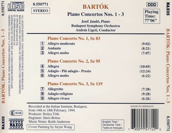 Béla Bartók, Jenö Jandó, Budapest Symphony Orchestra, András Ligeti-1
