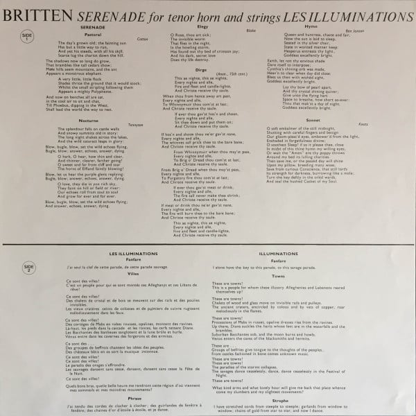 Benjamin Britten / Peter Pears, Barry Tuckwell, London Symphony Orchestra, English Chamber Orchestra, Benjamin Britten-2