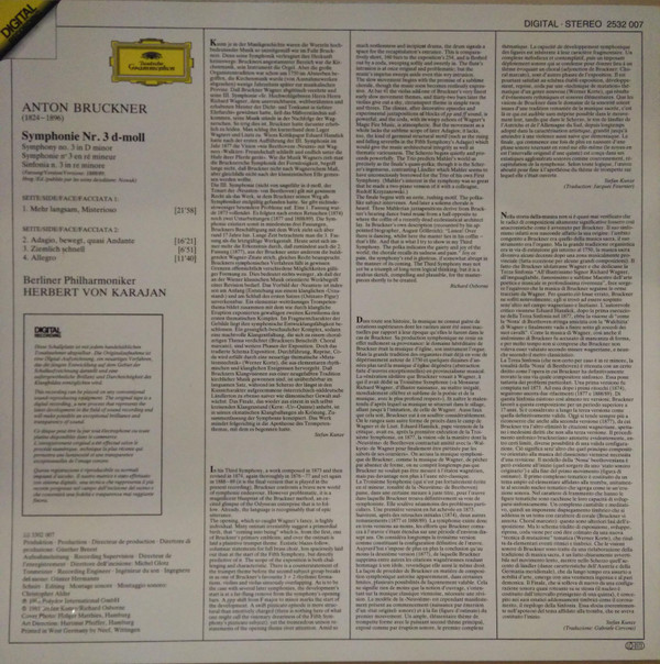 Anton Bruckner - Berliner Philharmoniker ▪ Herbert von Karajan-1