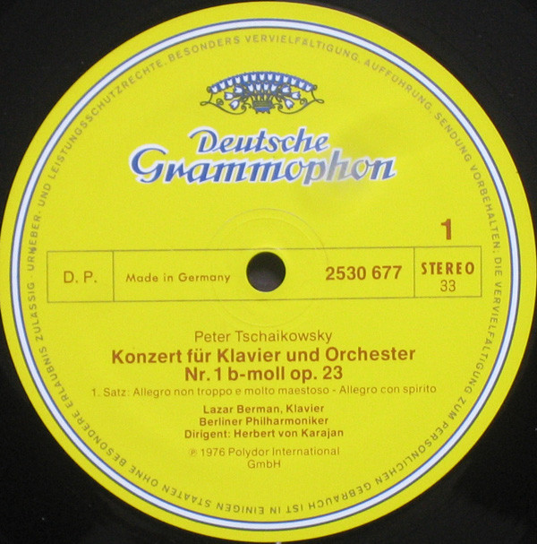 Herbert von Karajan • Lazar Berman, Pyotr Ilyich Tchaikovsky, Berliner Philharmoniker-2