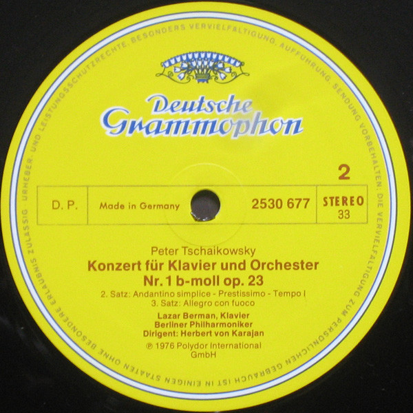 Herbert von Karajan • Lazar Berman, Pyotr Ilyich Tchaikovsky, Berliner Philharmoniker-3