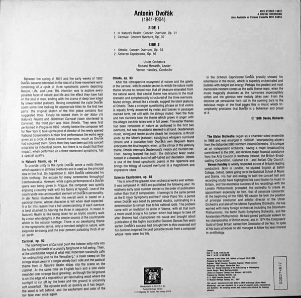 Antonín Dvořák / Ulster Orchestra, Vernon Handley-1