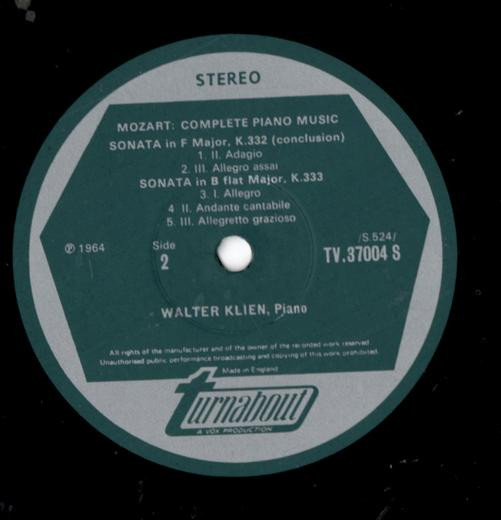 Wolfgang Amadeus Mozart, Walter Klien-2