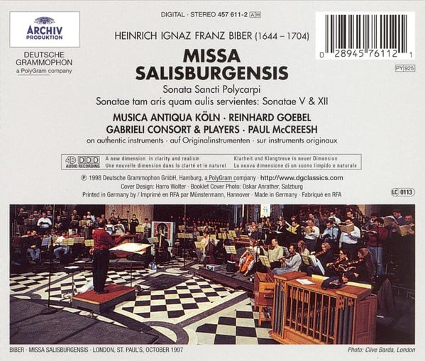Heinrich Ignaz Franz Biber - Musica Antiqua Köln · Reinhard Goebel · Gabrieli Consort · Paul McCreesh-1