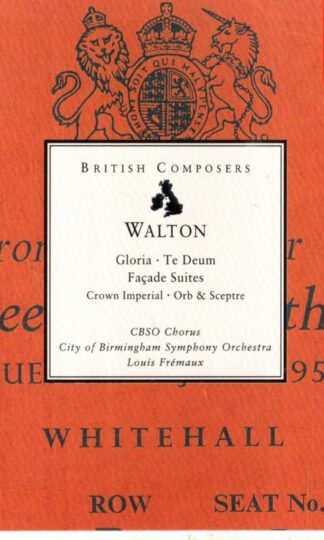 Façade, Gloria, Orb And Sceptre, Te Deum, Crown Imperial:Sir William Walton