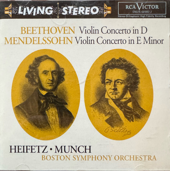 Ludwig Van Beethoven, Felix Mendelssohn-Bartholdy, Jascha Heifetz • Charles Munch, Boston Symphony Orchestra-0