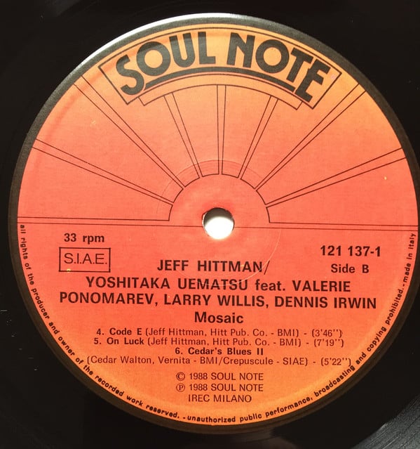Jeff Hittman / Yoshitaka Uematsu Feat. Valery Ponomarev, Larry Willis, Dennis Irwin-3