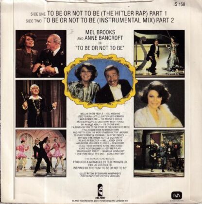 To Be Or Not To Be (The Hitler Rap):Mel Brooks - Image 2