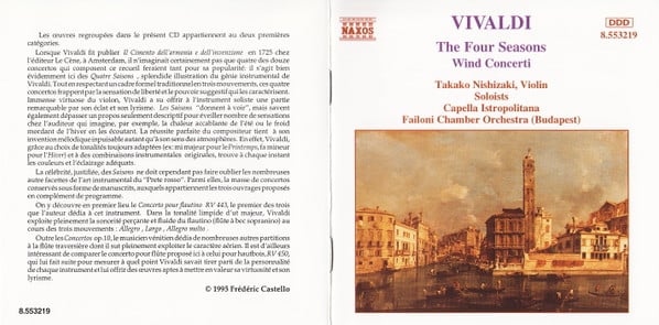 Antonio Vivaldi, Takako Nishizaki, Capella Istropolitana, Stephen Gunzenhauser-4