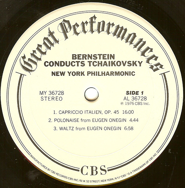 Pyotr Ilyich Tchaikovsky, Nikolai Rimsky-Korsakov, Leonard Bernstein, New York Philharmonic-2
