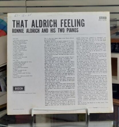 That Aldrich Feeling:Ronnie Aldrich And His Two Pianos - Image 2