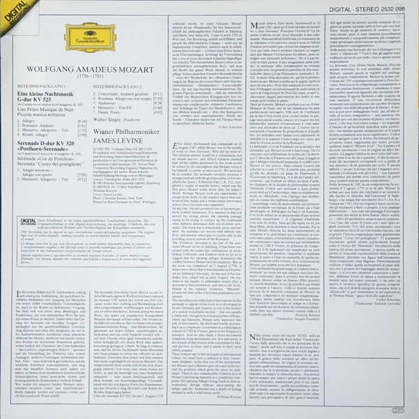 Wolfgang Amadeus Mozart, Wiener Philharmoniker · James Levine (2)-1