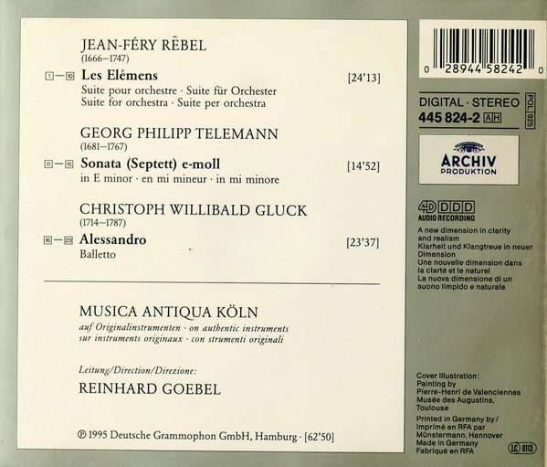 Jean-Féry Rebel / Christoph Willibald Gluck – Musica Antiqua Köln, Reinhard Goebel-2
