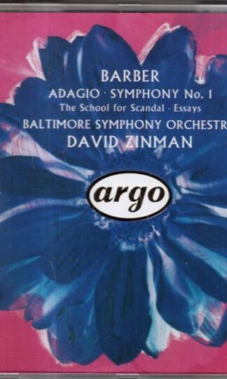 Adagio • Symphony No. 1 • The School For Scandal • Essays:David Zinman