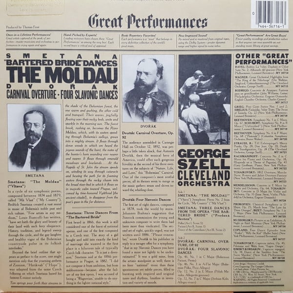 Bedřich Smetana / Antonín Dvořák - George Szell, The Cleveland Orchestra-1