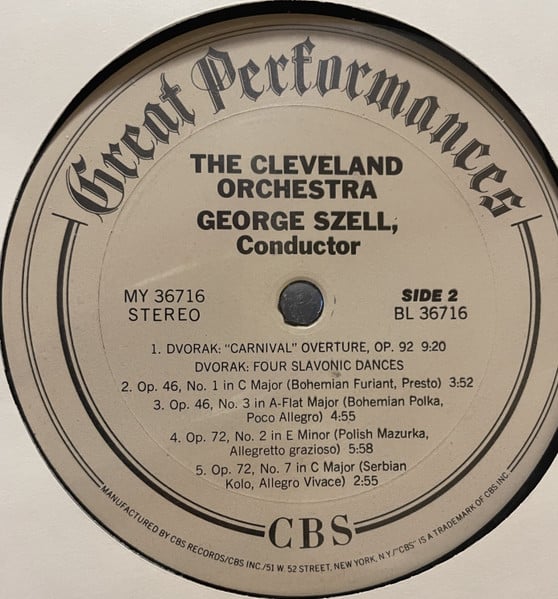 Bedřich Smetana / Antonín Dvořák - George Szell, The Cleveland Orchestra-3