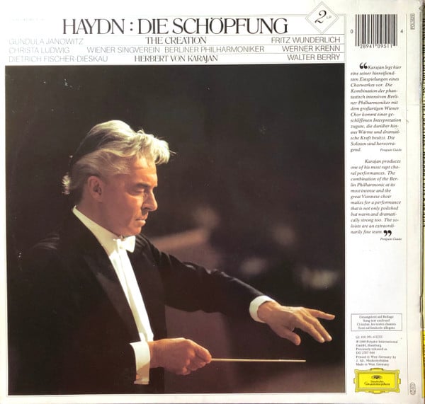 Joseph Haydn / Herbert Von Karajan / Berliner Philharmoniker / Wiener Singverein / Fritz Wunderlich / Werner Krenn / Walter Berry / Dietrich Fischer-Dieskau / Christa Ludwig / Gundula Janowitz-1