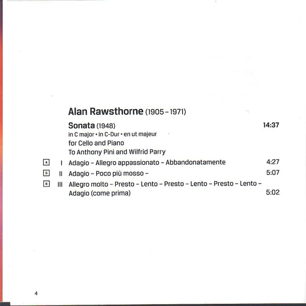 Ernest John Moeran, Edmund Rubbra, Alan Rawsthorne, Paul Watkins (3), Huw Watkins-3