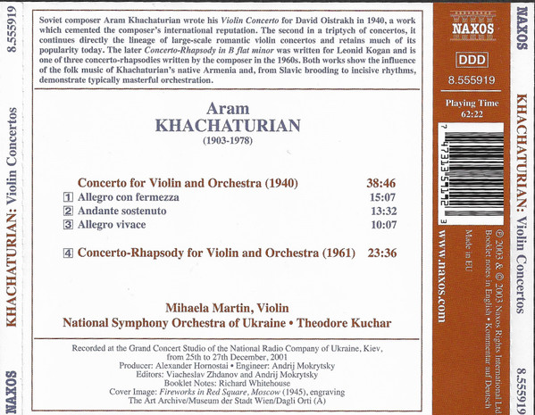 Aram Khachaturian, Mihaela Martin, National Symphony Orchestra Of Ukraine, Theodore Kuchar-1
