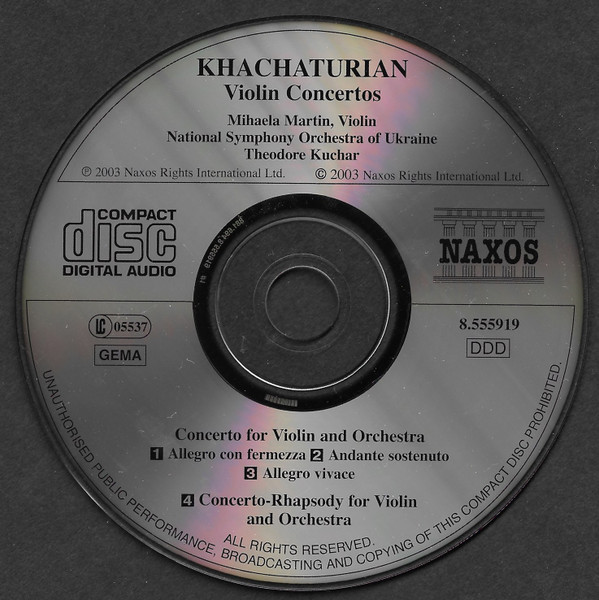 Aram Khachaturian, Mihaela Martin, National Symphony Orchestra Of Ukraine, Theodore Kuchar-2