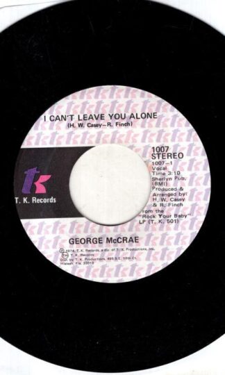 I Can't Leave You Alone:George McCrae