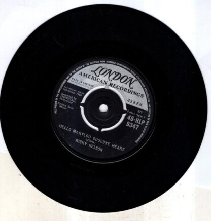 Hello Marylou Goodbye Heart / Travelin' Man:Ricky Nelson - Image 2