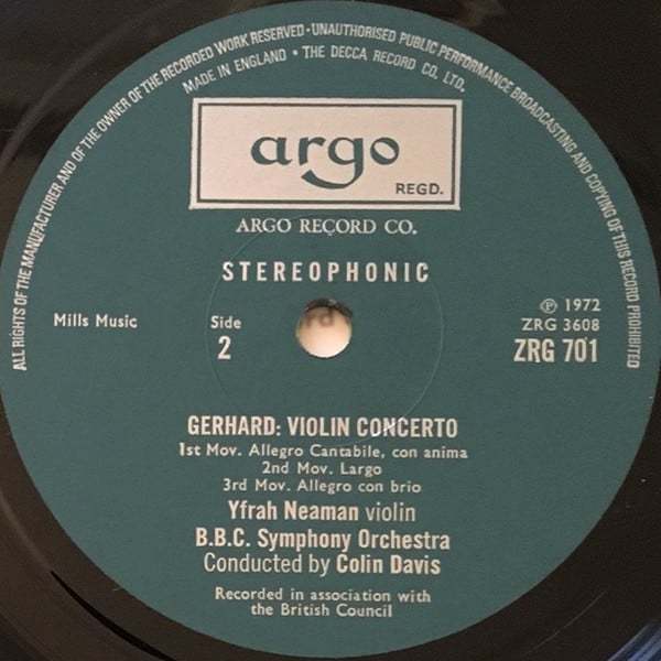 Roberto Gerhard, BBC Symphony Orchestra, Sir Colin Davis, Yfrah Neaman-3