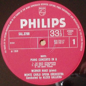 Maurice Ravel, Werner Haas, Orchestre National De L'Opéra De Monte-Carlo / Alceo Galliera-2
