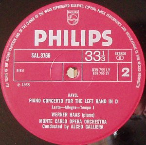 Maurice Ravel, Werner Haas, Orchestre National De L'Opéra De Monte-Carlo / Alceo Galliera-3