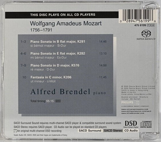 Alfred Brendel, Wolfgang Amadeus Mozart-1