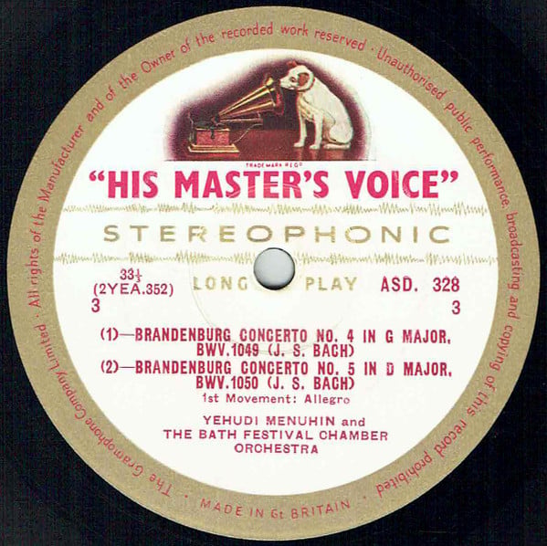 Johann Sebastian Bach, Yehudi Menuhin With Guest Artists Elaine Shaffer And George Malcolm, Bath Festival Chamber Orchestra Leader: Robert Masters (2)-2
