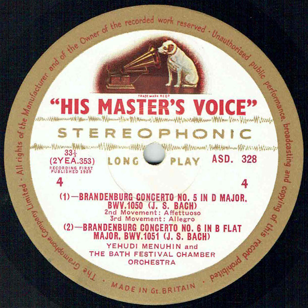 Johann Sebastian Bach, Yehudi Menuhin With Guest Artists Elaine Shaffer And George Malcolm, Bath Festival Chamber Orchestra Leader: Robert Masters (2)-3