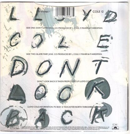 Don't Look Back:Lloyd Cole - Image 2