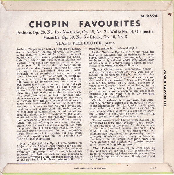 Frédéric Chopin - Vlado Perlemuter-1