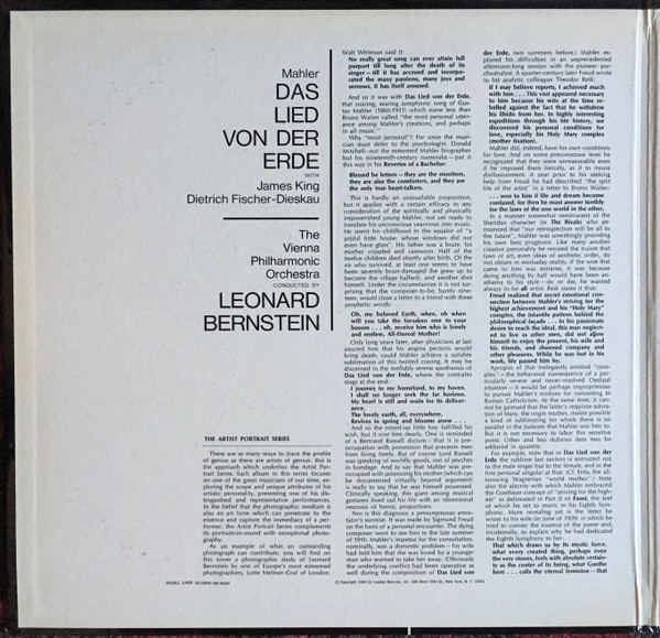 Gustav Mahler With James King (3), Dietrich Fischer-Dieskau, Wiener Philharmoniker Conducted By Leonard Bernstein-1