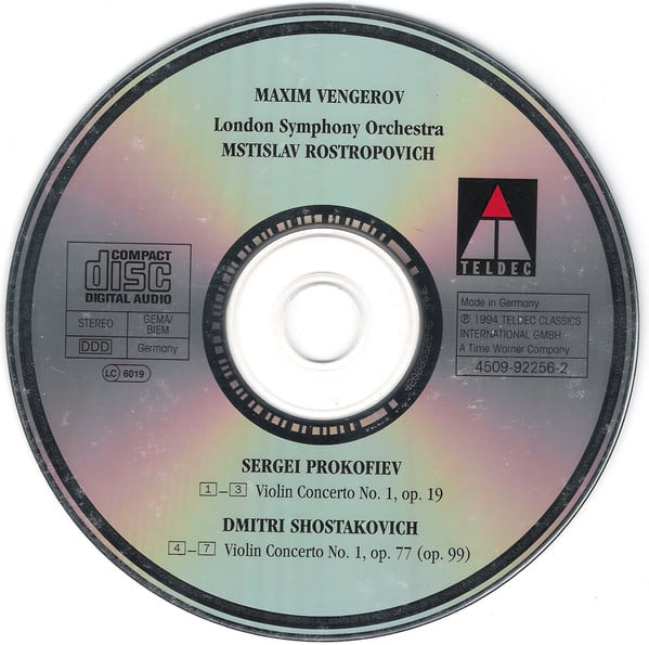 Sergei Prokofiev & Dmitri Shostakovich, Maxim Vengerov, London Symphony Orchestra, Mstislav Rostropovich-2