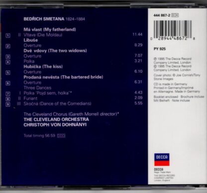 Smetana. Moldau, Overtures and Dances:Christoph von Dohnányi - Image 2
