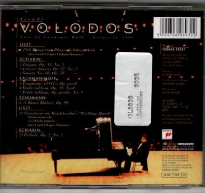 Live At Carnegie Hall:Arcadi Volodos - Image 2