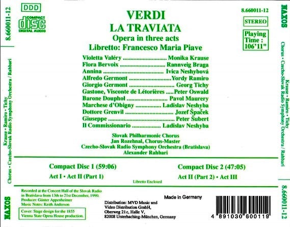 Giuseppe Verdi, Monika Krause • Yordy Ramiro • Georg Tichy, Slovak Philharmonic Chorus, Slovak Radio Symphony Orchestra, Alexander Rahbari-1