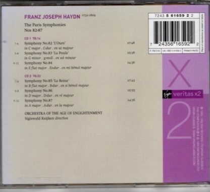 Haydn. The Paris Symphonies 82 - 87:Sigiswald Kuijken