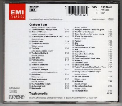 William Lawes, Robert Johnson: Orpheus I am:Barbara Borden - Image 2