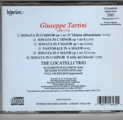 The Devil's Trill & Other Violin Sonatas:Giuseppe Tartini - Image 2