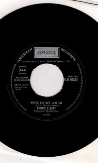 Where Did Our Love Go / That's If You Love Me:Donnie Elbert