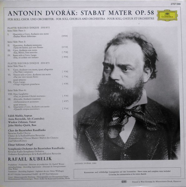 Antonín Dvořák - Rafael Kubelik, Edith Mathis, Anna Reynolds, Wiesław Ochman, John Shirley-Quirk, Chor Des Bayerischen Rundfunks, Symphonie-Orchester Des Bayerischen Rundfunks-1