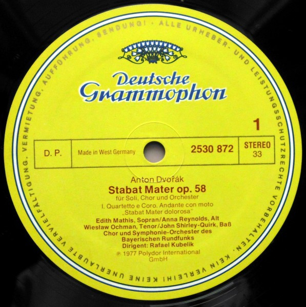 Antonín Dvořák - Rafael Kubelik, Edith Mathis, Anna Reynolds, Wiesław Ochman, John Shirley-Quirk, Chor Des Bayerischen Rundfunks, Symphonie-Orchester Des Bayerischen Rundfunks-2