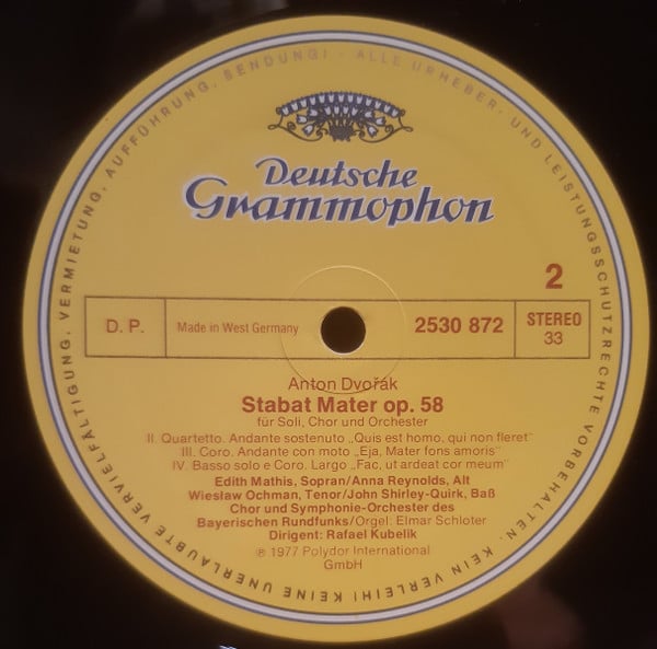 Antonín Dvořák - Rafael Kubelik, Edith Mathis, Anna Reynolds, Wiesław Ochman, John Shirley-Quirk, Chor Des Bayerischen Rundfunks, Symphonie-Orchester Des Bayerischen Rundfunks-3